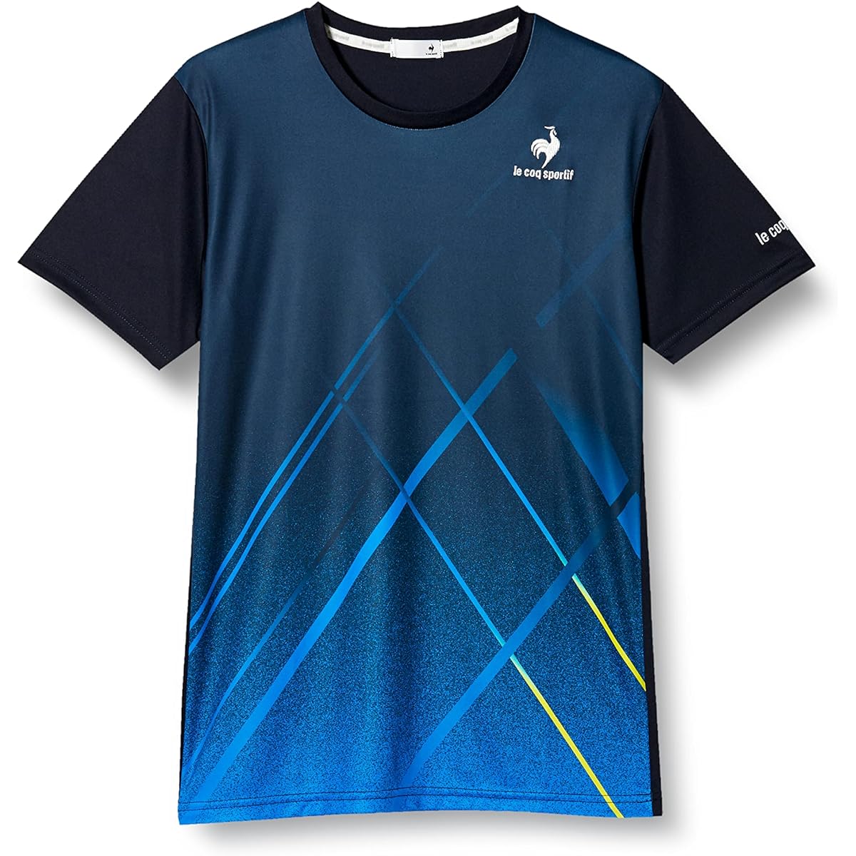[Le Coq Sportif] Men's Short Sleeve Shirt T-Shirt Tennis Sweat Absorbent Quick Drying Stretch UV Protection UPF30