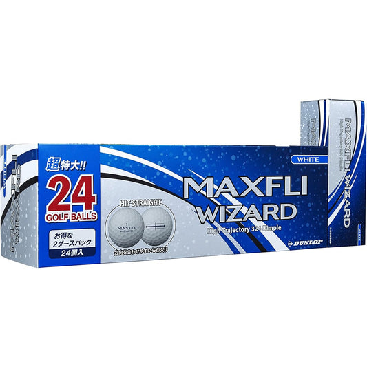 DUNLOP Golf Ball Max Fly Wizard 2021 Model 1 box (24 pieces)