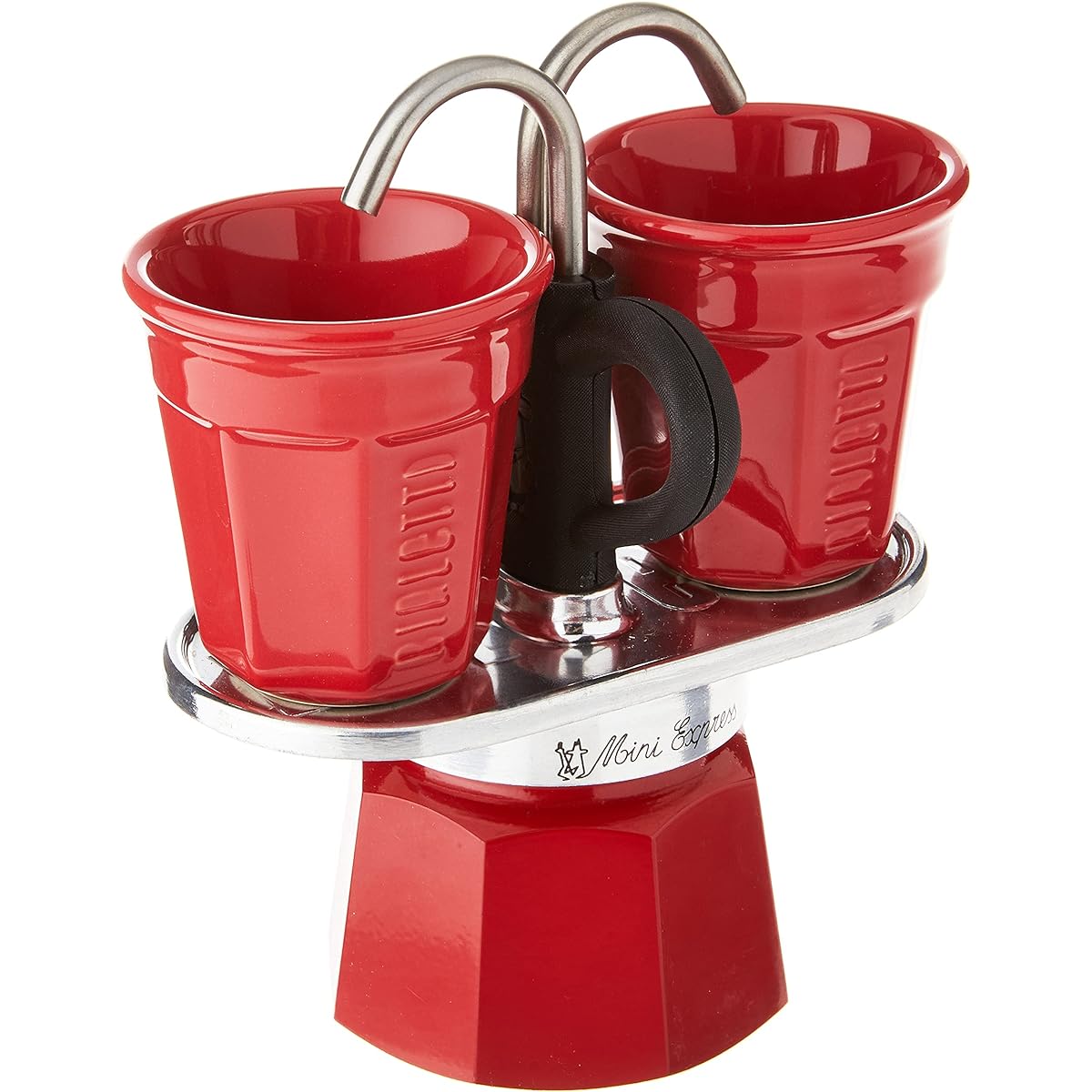 BIALETTI Bialetti Mini Express 2 Cup Direct Fire Type/Espresso Cup Included (Coffee Maker Espresso Maker Macchinetta)