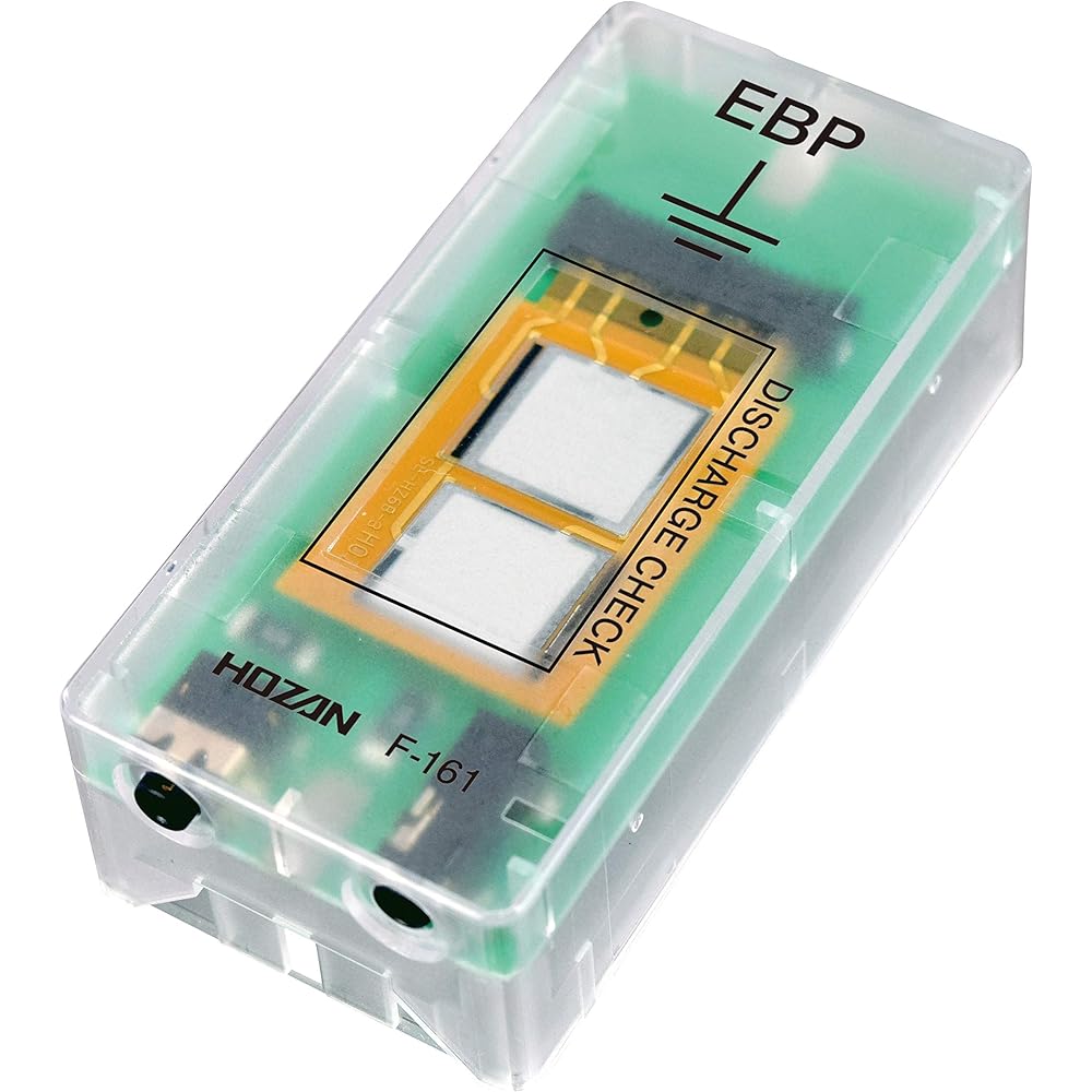 HOZAN Earth Terminal Captures and visualizes static electricity discharge current passing through the terminal F-161