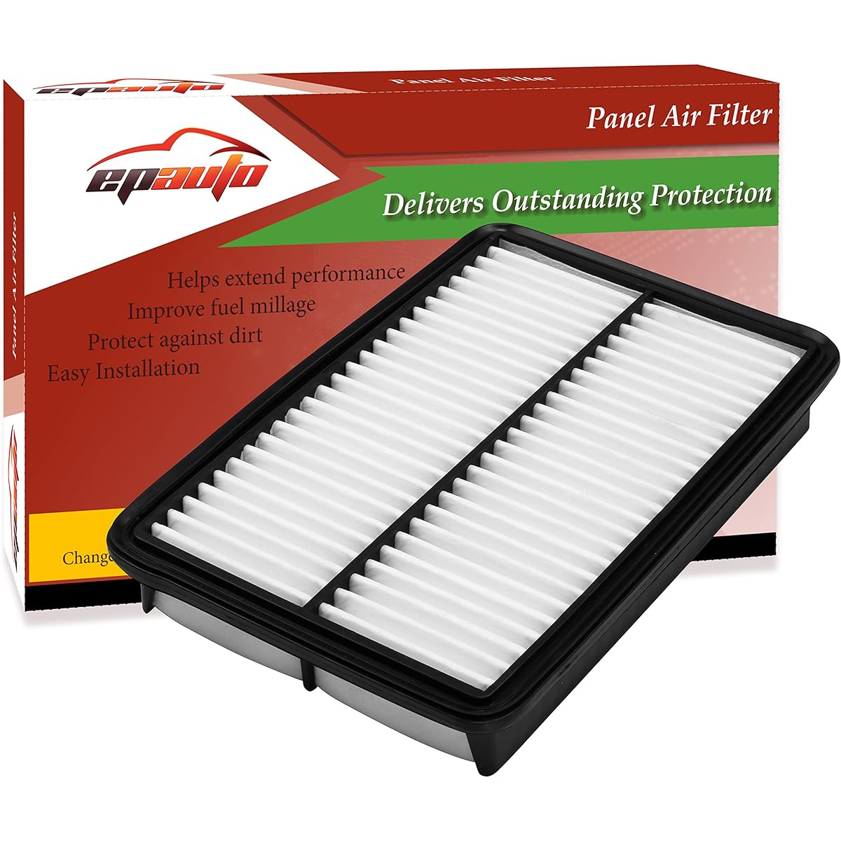 EPAUTO GPA0A (PE07-13-3A0A) Exchange Mazda Rigid Panel Engine Air Filter SKYACTIV Mazda 3 (2013-2018) Mazda 6 (2014-2021) CX-5 2.5L (2013-2021)