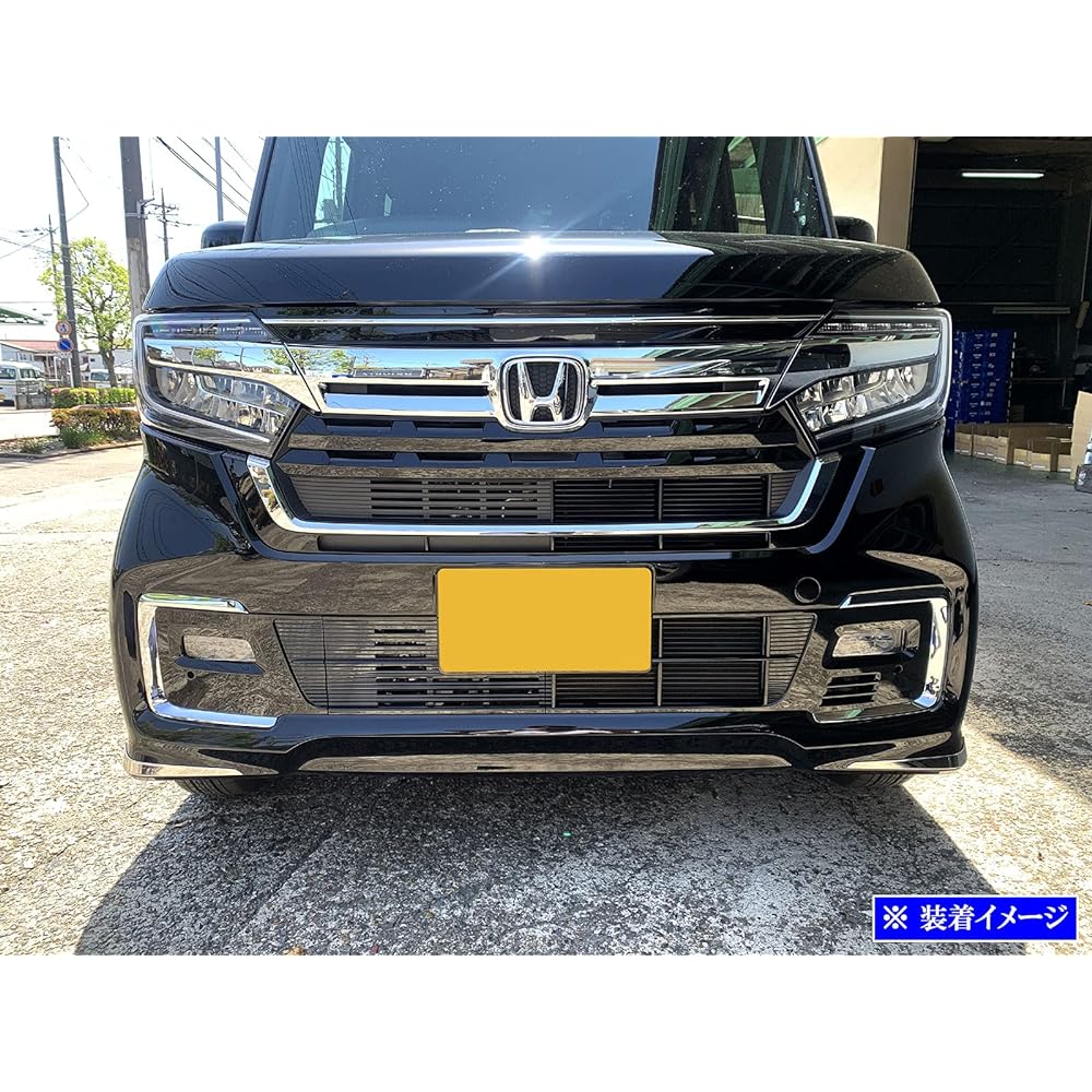 BRIGHTZ N-BOX Custom JF3 JF4 Late Super Mirror Stainless Plated Front Bumper Corner Mall 2PC [COR-MOL-019] JF F3 F4 3 4 N BOX NBOX N Box N Box Custom 46558