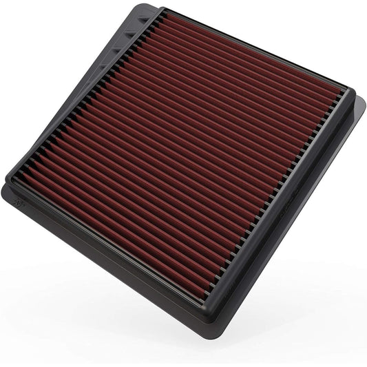 K & N engine air filter: High performance, premium, washing, replacement filter: 2016-2019 Titan XD V8, 33-5058.