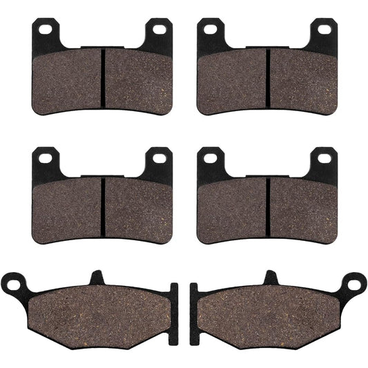 Sollon Front and Rear Brake Pads for Suzuki GSXR600 GSXR750 K6/K7/K8/K9/L0 2006-2010 GSXR1000 K7/K8 2007-2010 GSX1300R Hayabusa 2008-2012 DL1000 Vstrom 20 14-2020 DL1000XT Vstrom 2018 -2020