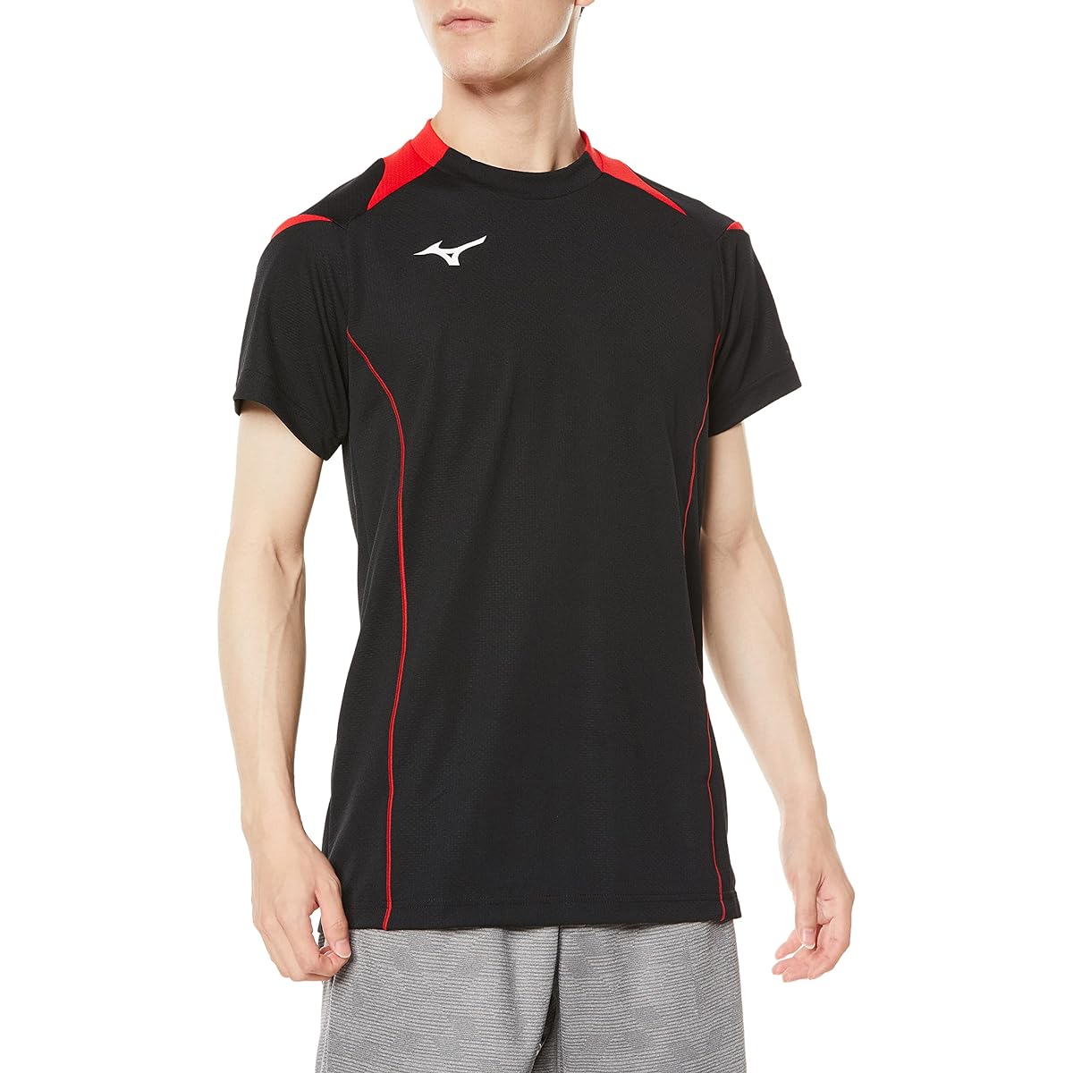 [Mizuno] Volleyball Wear Game Shirt, Short Sleeve, Sweat Absorbent, Quick Drying, Junior Available V2MA2111