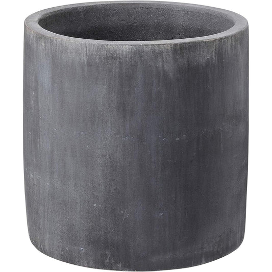 Green Pot Planter Rainy Cylinder EB-RC4545DG 45cm Dark Gray