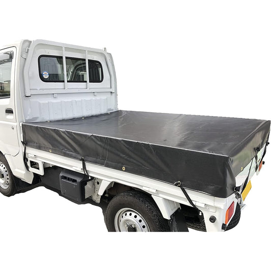 Truck Seat, Black, No. 1, 4.7 x 8.3 ft (1.9 x 2.1 m), Ester Canvas Light Truck Bed Cover