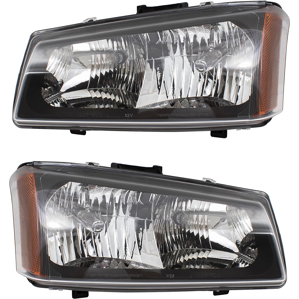 2003-2004 (03 04) Chevrolet Silvarard Headlight Assembly -1 set (driver's seat side and passenger side) --Dot certified Chevrolet headlights