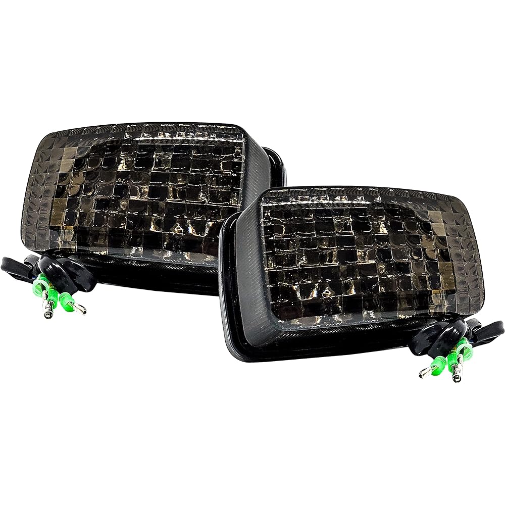 Rhino LED Smoke Lens Tail Brake Stop Aftermarket Light Fits Rhino UTV 450 660 700 SXS 4x4