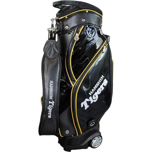 LEZAX Hanshin Tigers Caddy Bag with 9.0 Type Casters Black HTCB-2408