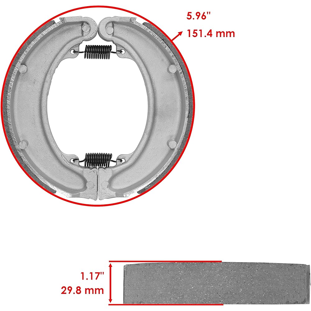 Caltric Brake Shoes Honda 06430-HM5-T00 06430-HC4-671 06430-HC4-901 06430-HM5-A80