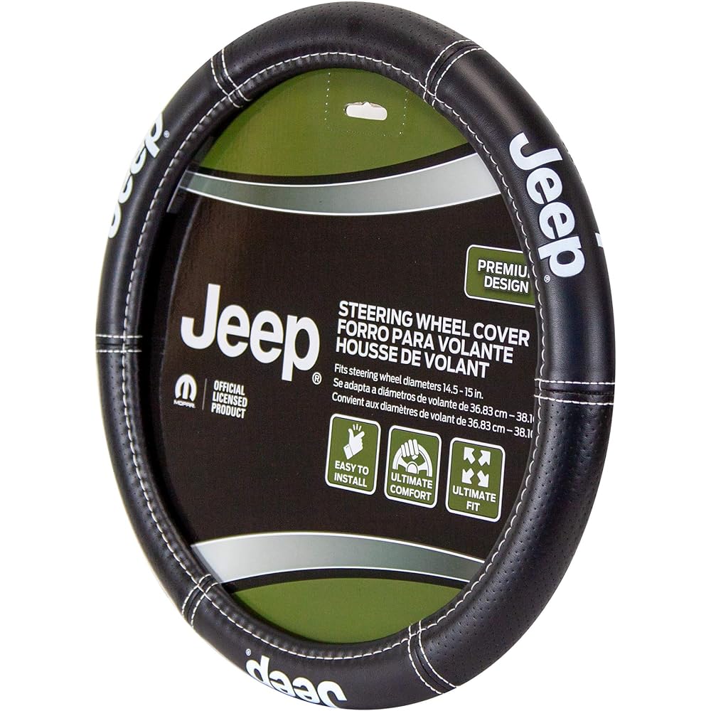 Plasticolor 006695R01 Jeep Deluxe High Contrast Stitch Premium Handle Cover For passenger car tracks
