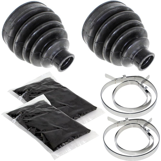 Caltric Rear Axle Outer Inner CV Boot Kit Compatible with Can-Am Maverick 1000R 4X4 2013-2017