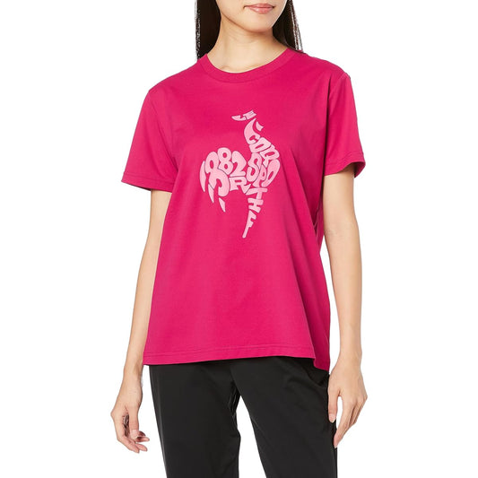 [Le Coq Sportif] T-Shirt Helanka Short Sleeve T-Shirt Sweat Absorbent Quick Drying UV CUT (UPF50+) Stretch Big Logo Eco Women's QMWWJA01
