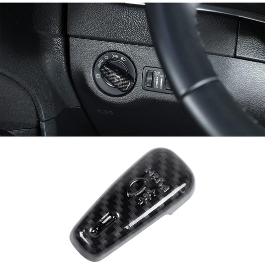 Headlight Switch Switch Knob Cabon Rim Carbon Fiber Interior Accessories 2015-2020 DODGE CHALLENGER 2010-2020 DODGE CHARGER 2011-2020 DODGE DURANGO