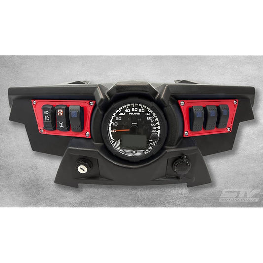 STVMotorsports Custom Alminium Red Dash Panel Polaris RZR XP 4 free locker switch