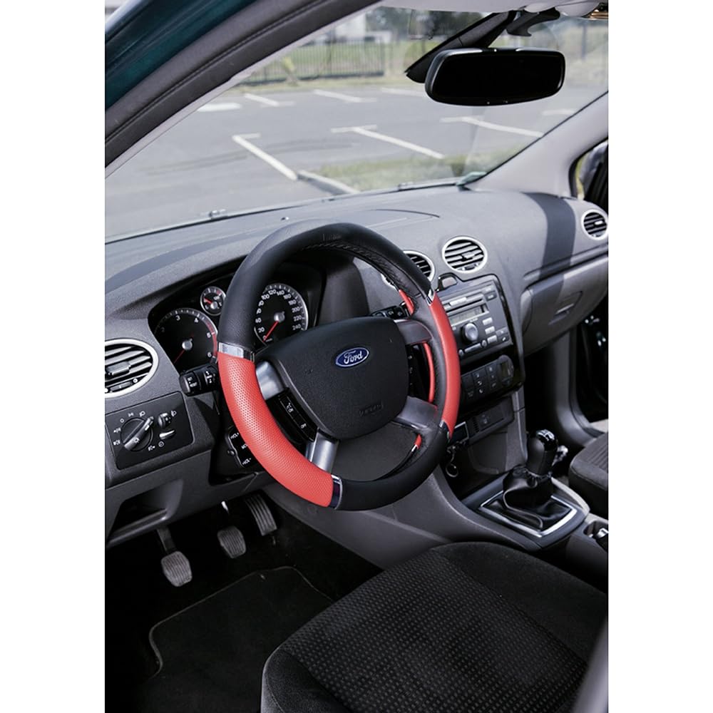 Sumex Speed PVC Steering Wheel Cover – Red/Black by SUMEX
