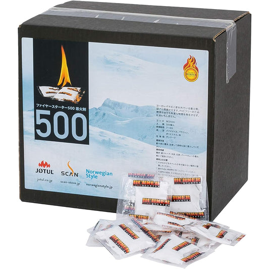 Fire starter, ignition material, approximately 500 pieces, can be burned in a bag, BBQ, camping, wood stove