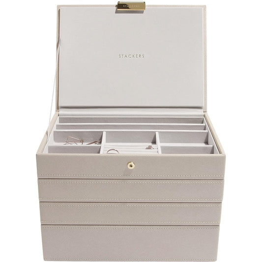 STACKERS LONDON Classic Jewelry Box 4-SET/Stackers Classic 4-SET (Greige)