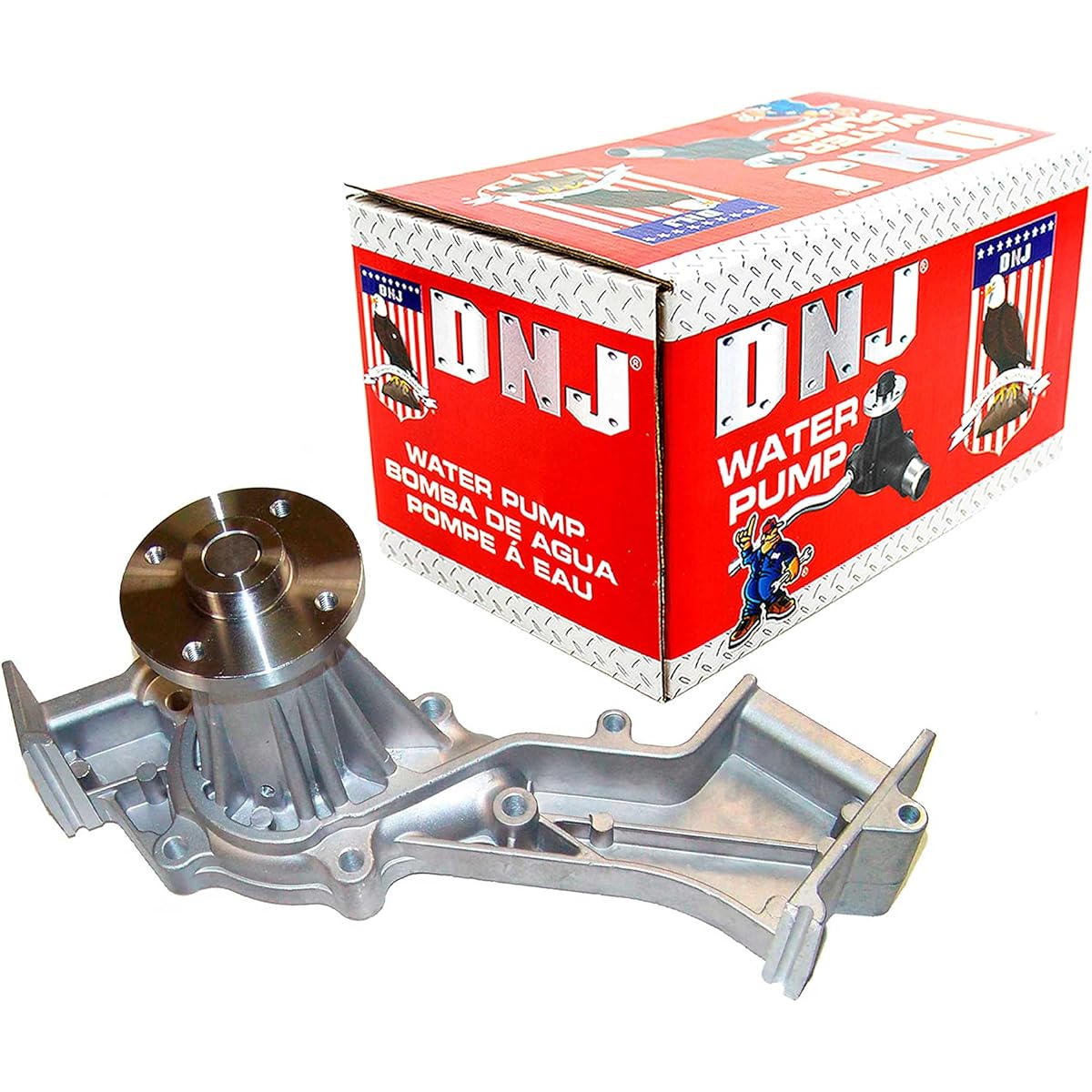 DNJ WP634 Water pump 1996-2004 / Infinity Nissan Frontier Pass Finder QX4 Xterra / 3.3L / SOHC / V6 / 12V / 3275cc