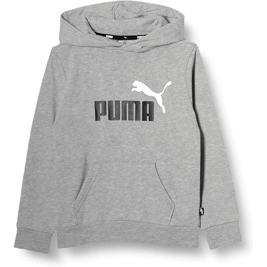 [PUMA] Fleece-lined Sweatshirt Casual ESS+ 2 COL Big Logo Hoodie Sweatshirt FL 846536 Boys