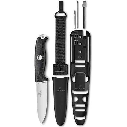 VICTORINOX Venture Swiss Army Knife Multifunctional Knife Outdoor Camping Sheath Knife Full Tang Structure with Carry Loop Swiss Made Knife [Domestic Genuine Product]
