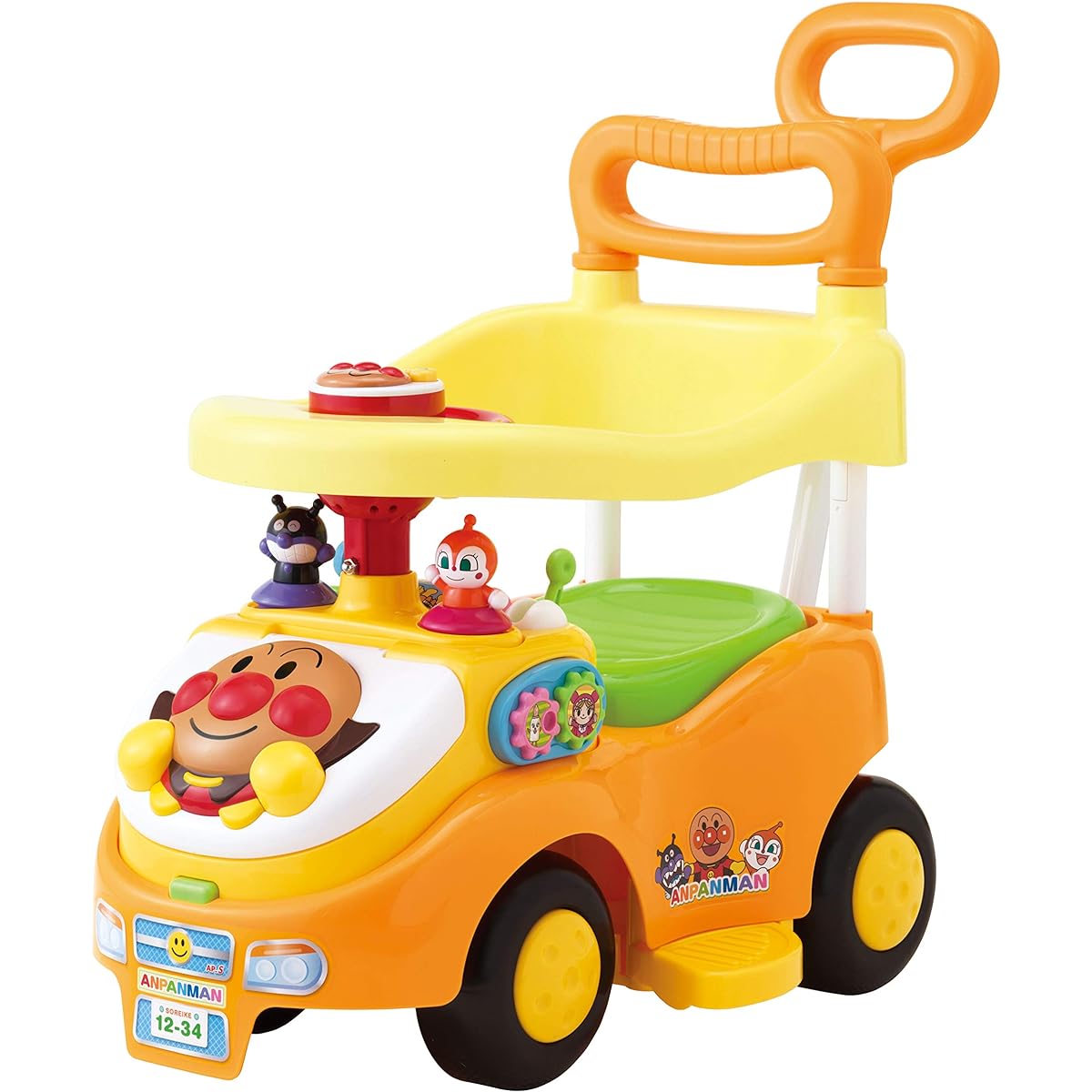 AGATSUMA Anpanman Yokubari Busy Car with Push Rod + Guard (Renewal)
