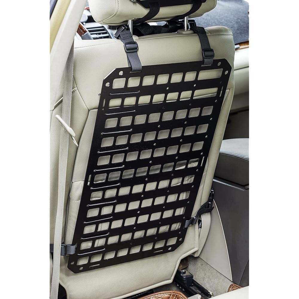 TACNEX rigidity MOLLE Panel Vehicle Sheet Back Organizer Aluminum Allenting Plate Automatic Modular Storage Patrol Car Gear EDC Pouch Horster Hol Star Bag Mount Platform