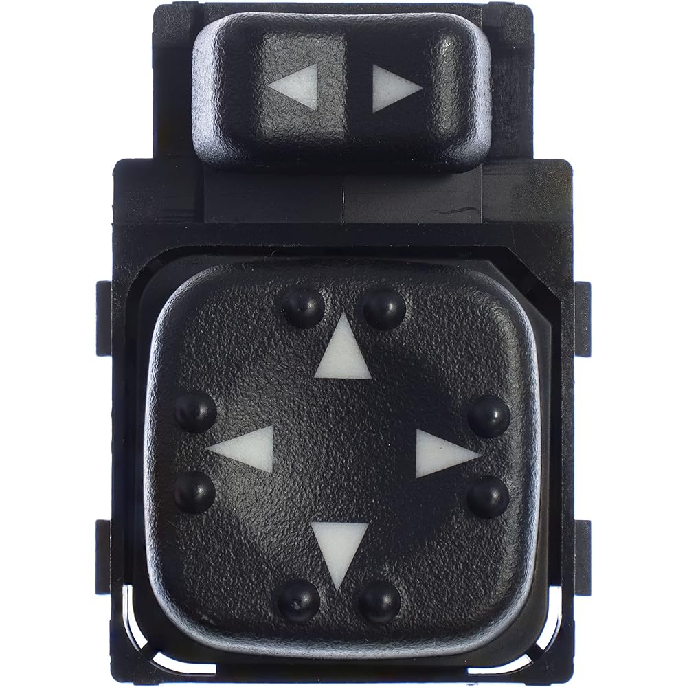 APDTY 012235 Power Mirror adjustment switch FITS 2000 - 2002 CHEVY AVALANCHE Suburban Tahoe GMC Denari Ukon 2002 CADILLAC ESCALADE Front left Replaces 19259975, 15045085)