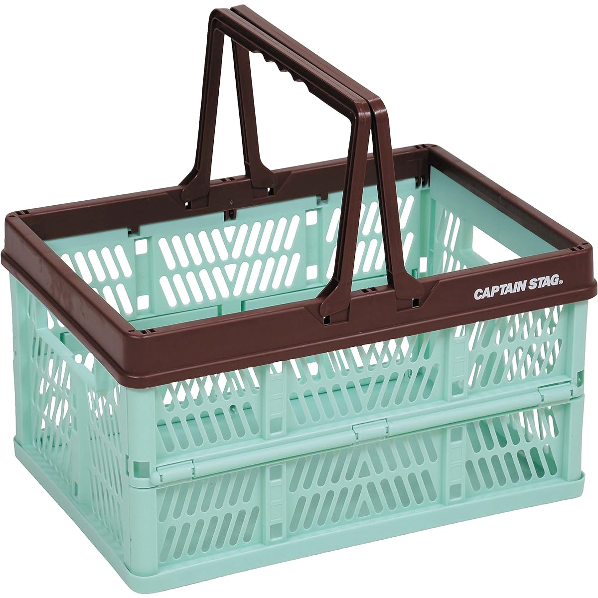 CAPTAIN STAG Folding Container Basket Folding Handy Container with Handle L Size