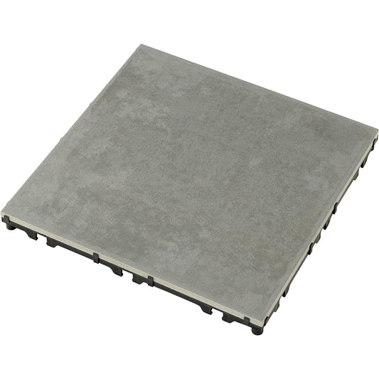 Takasho Deck Just Lay Tiles Porcelain Dark Gray Set of 9 [JBG-JCDG2/9S] Renewal Product Joint Removable