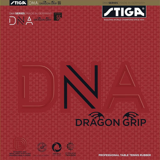 STIGA Table Tennis Rubber Tension Back Soft DNA Dragon Grip 55°