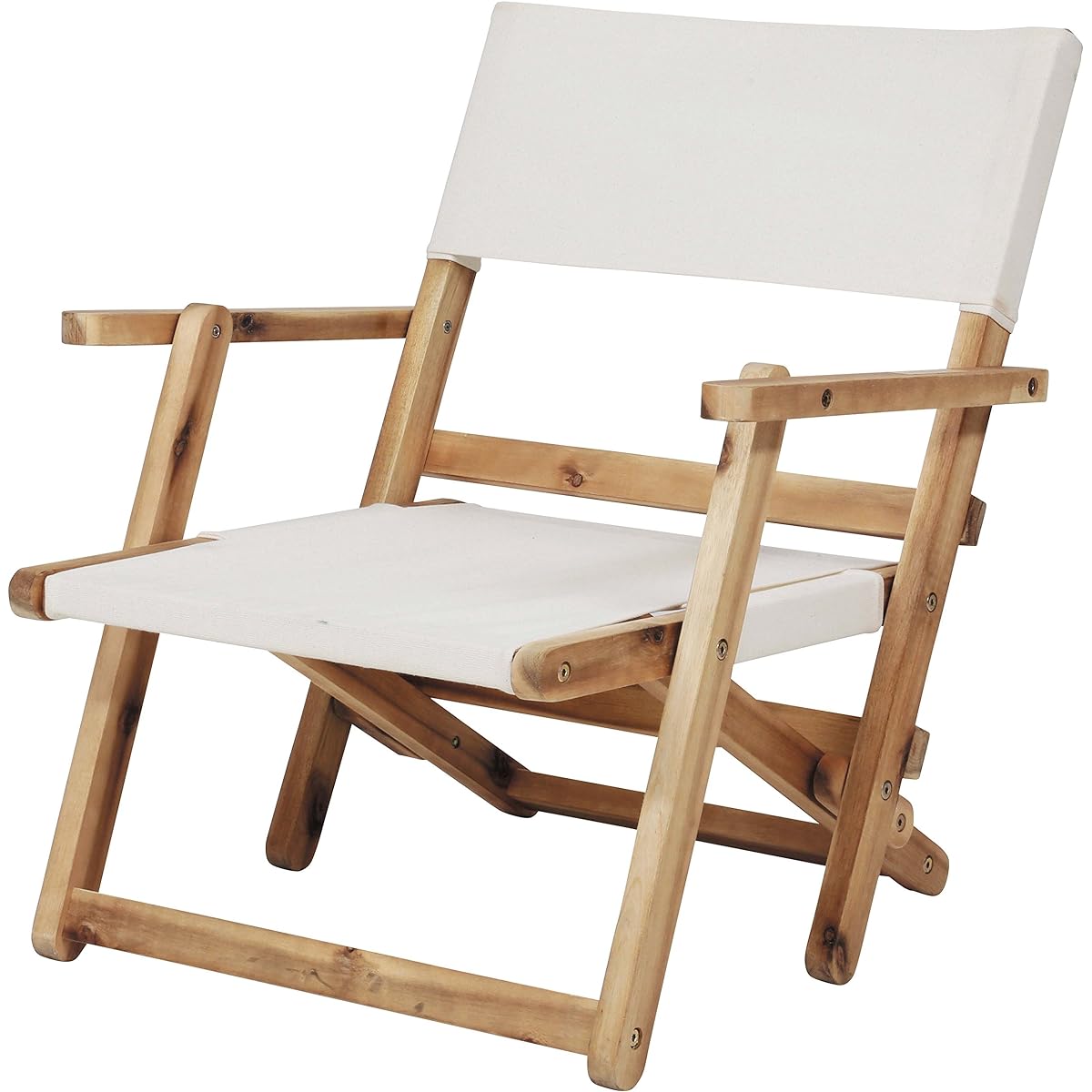 CAPTAIN STAG Outdoor Chair FD Low Director Chair White CS Classics UP-1041