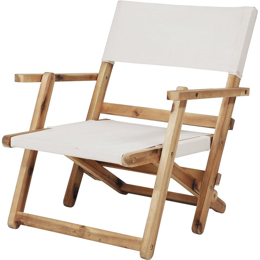 CAPTAIN STAG Outdoor Chair FD Low Director Chair White CS Classics UP-1041