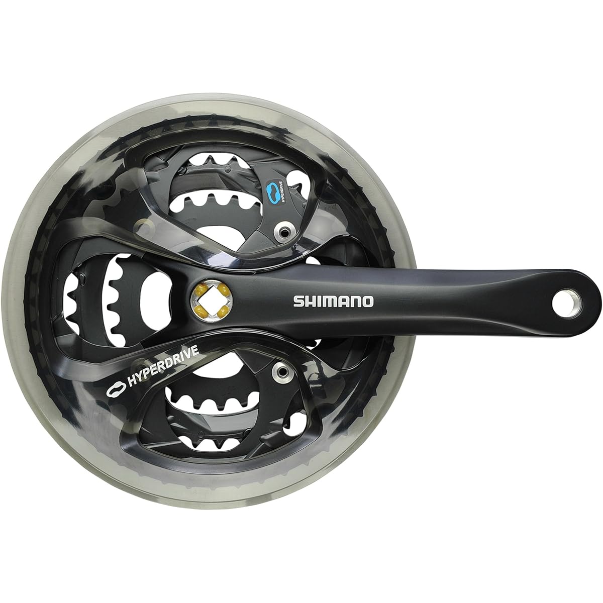 SHIMANO Front Chainwheel (MTB) FC-M361-L 48×38×28T 175mm 8S/7S with Chain Guard Black Chain Case Compatible Compatible BB Square Shaft 122.5mm (LL123) EFCM361E888CL ACERA