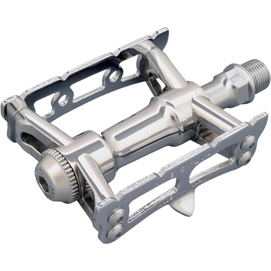 MKS (Mikashima) Pedal Sylvan Track Next [SYLVAN TRACK NEXT] Silver Left and Right Set