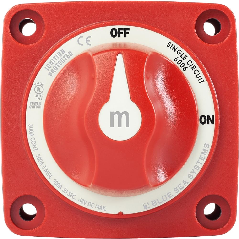 BLUE SEA Battery Switch MINI Knob Type Ship 6006