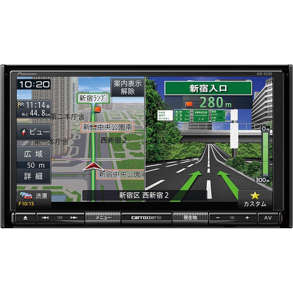 Pioneer Car Navigation AVIC-RZ303-2 7 inch 2D (180mm) RakuNavi One Seg DVD CD SD USB Carrozzeria