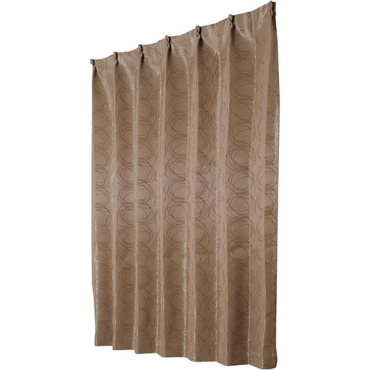 Univeil Blackout Drape Curtains Frost Brown Width 100 x Length 105cm Set of 2