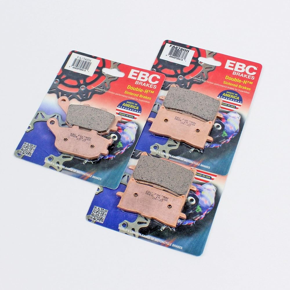 Front and rear EBC HH brake pad -3 pairs -FA679HH x 2 FA174HH x 1