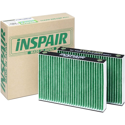 INSPAIR Air Conditioner Filter V300 for BMW G30, G31, G32GT, G11, G12, G14, G15, G05, G06, G07 Pollen Countermeasure, Antibacterial, Anti-Mold, Odor Resistant