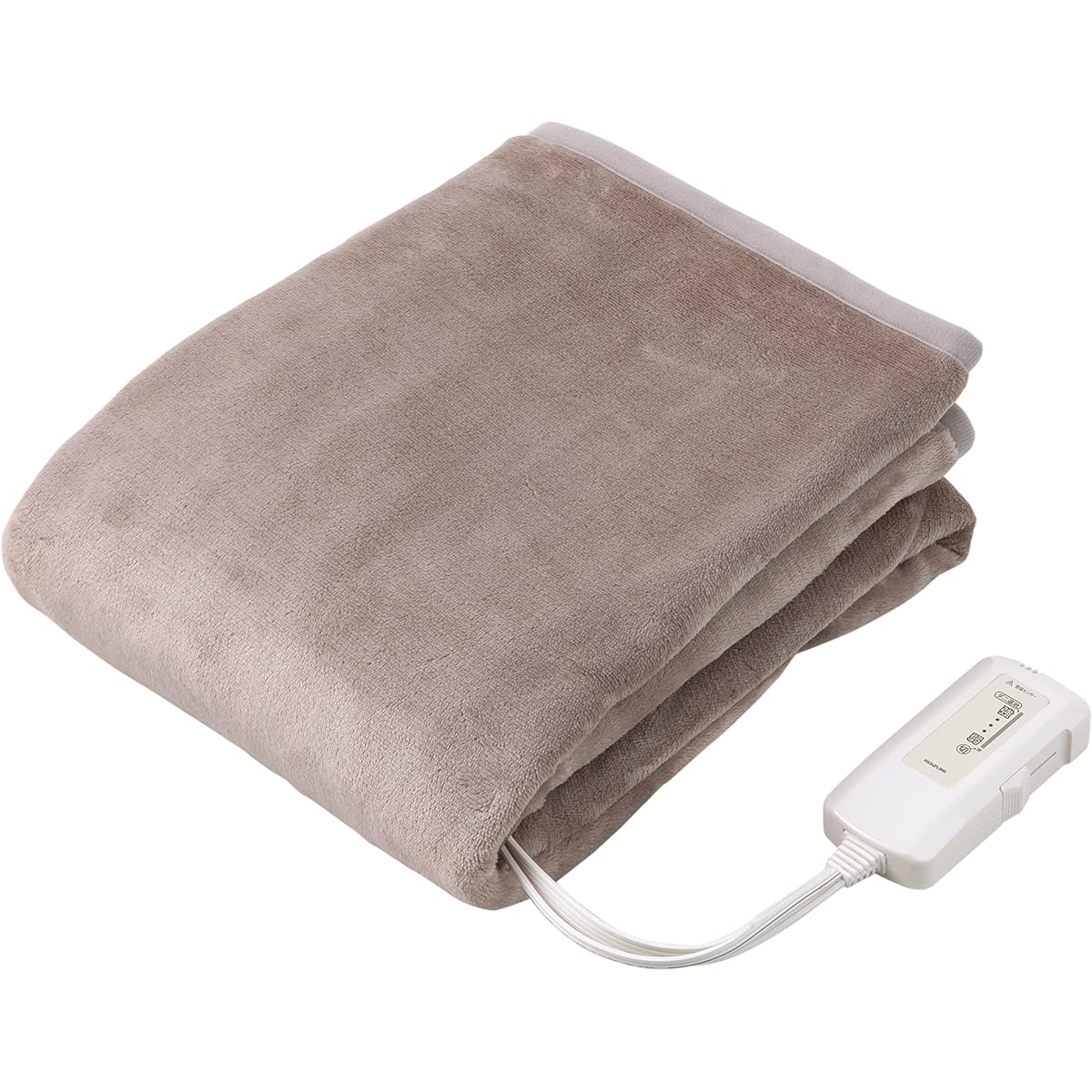 Koizumi Electric Blanket, Bed Blanket, Moisture Electric Blanket, Moist Type, Fully Washable, 140 x 80 cm, Beige KDS-50227M