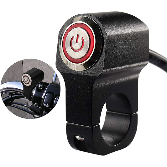 Headlight Fog Spotlight On/Off Switch Waterproof 16V 22mm Handlebar Motorcycle