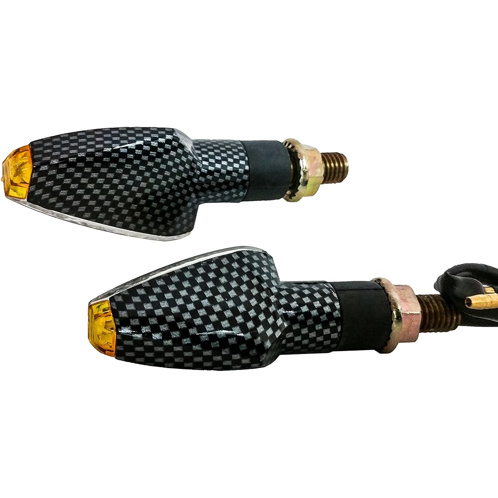 Carbon blinker LED dual sports motorcycle light brin cartress 4 pieces.