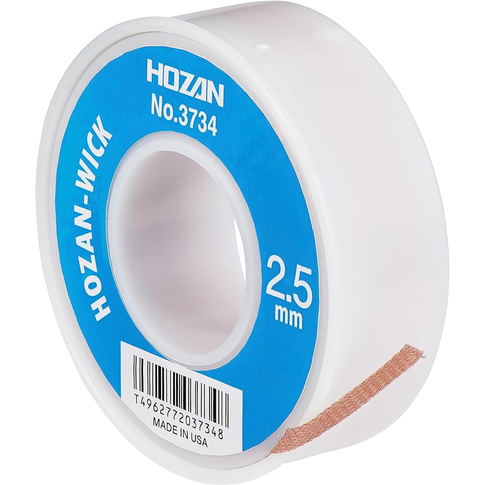 HOZAN Solder Wick Width 2.5mm Total Length 15m NO.3734