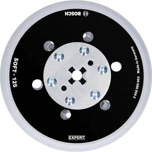 Bosch Professional 1x EXPERT Multihole backpad universal 125 mm (soft finish, diameter 125 mm, accessory random orbital sander)