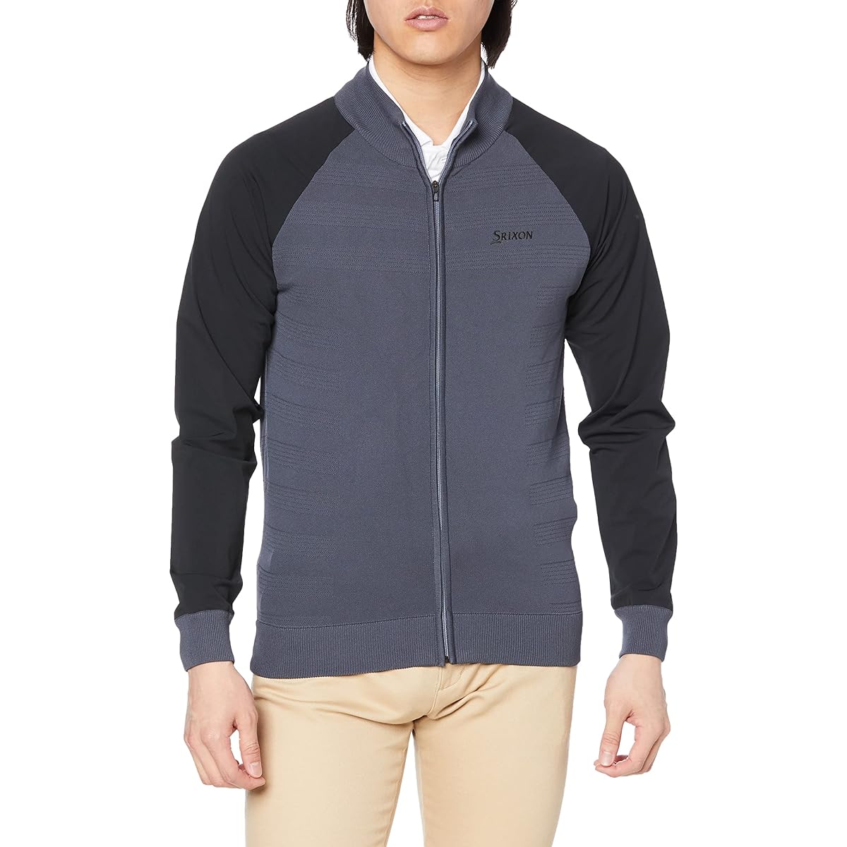 [SRIXON] Knit Jacket Full Zip Sleeve Switching Golf RGMVJL01 Men's