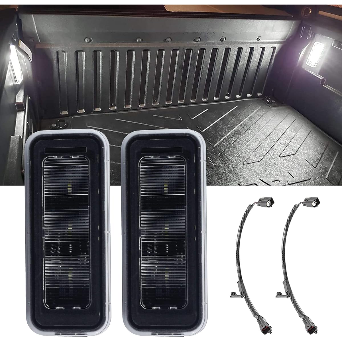 DASBECAN Track LED Bed Light Light Car Trunk Lighting Kit Toyota Takoma 2020 2022 2023 Replacement # PT857-35200 84267-0C020 90080-87026