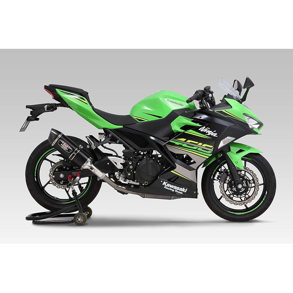 YOSHIMURA Slip-on Ninja250/Ninja400 (18-22/23) Z250 (19-22) Z400 (19-22/23) R-77S Cyclone Government Certification EXPORT SPEC Metal Magic Carbon End YOSHIMURA 110-235-5W20