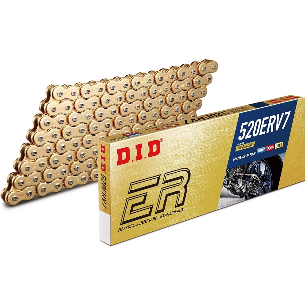 D.I.D Motorcycle Chain Caulk Joint Included 520ERV7-118ZB G&G (Gold) For Two Wheel Motorcycles